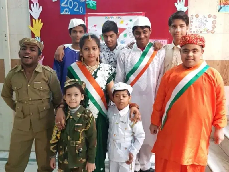 Children performing in a drama programme